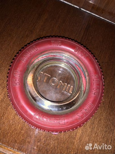 Пепельница Техмашэкспорт СССР резина