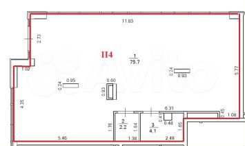 Свободного назначения, 82 м²