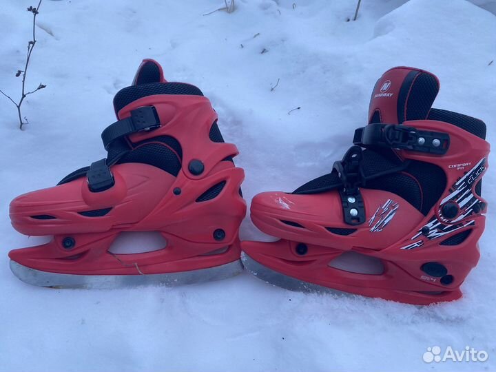 Коньки раздвижные 34 37