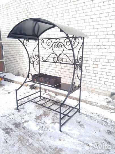 Мангал с крышей