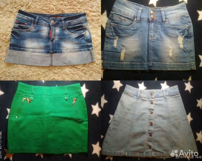 Юбка джинсовая