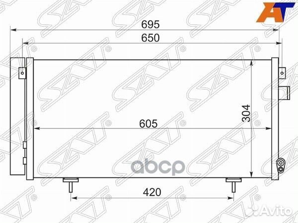 Радиатор кондиционера Subaru Forester 07-13 / I