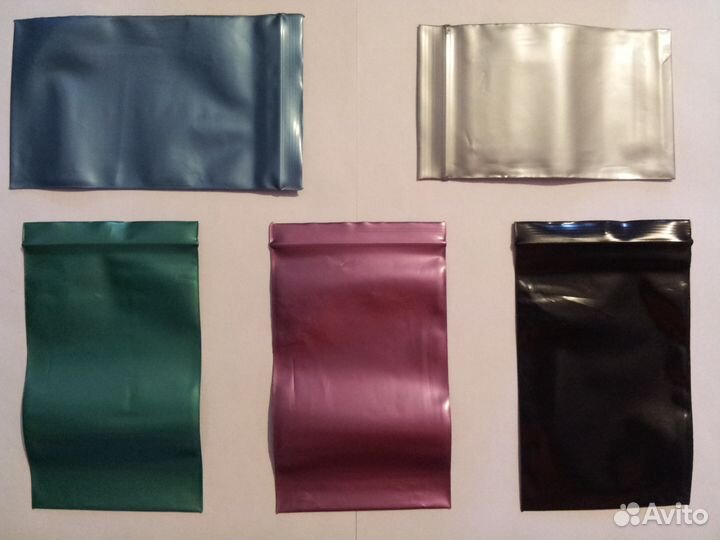 Цветные пакеты Zip Lock с замком (на молнии) 100мк