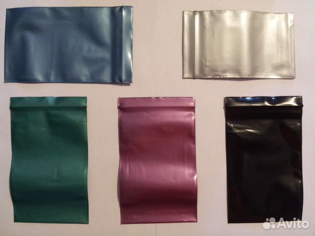 Цветные пакеты Zip Lock с замком (на молнии) 100мк