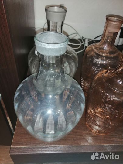 Штофы и графины СССР цветное стекло