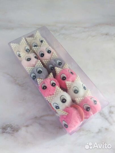 Набор пушистых детских резиночек