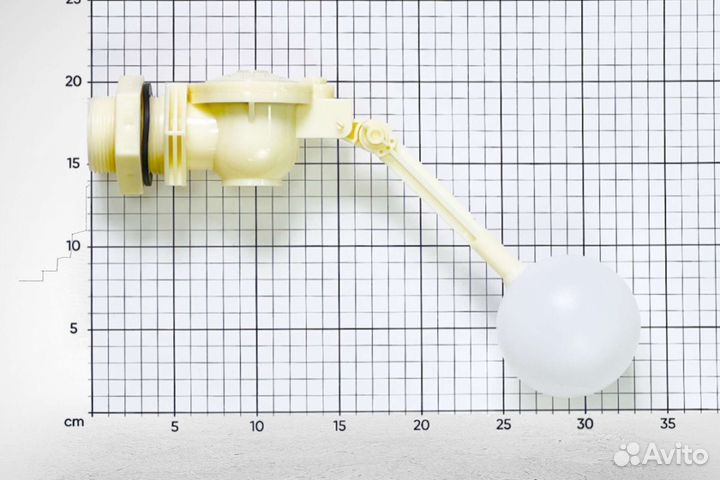 Поплавковый клапан G1 1/2 пластик шар, L 336 мм