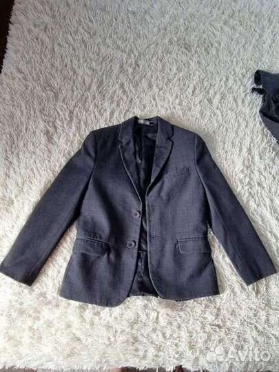 Комплект школьной формы 128 р-р темно-серый