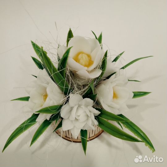 Букет цветов из мыла