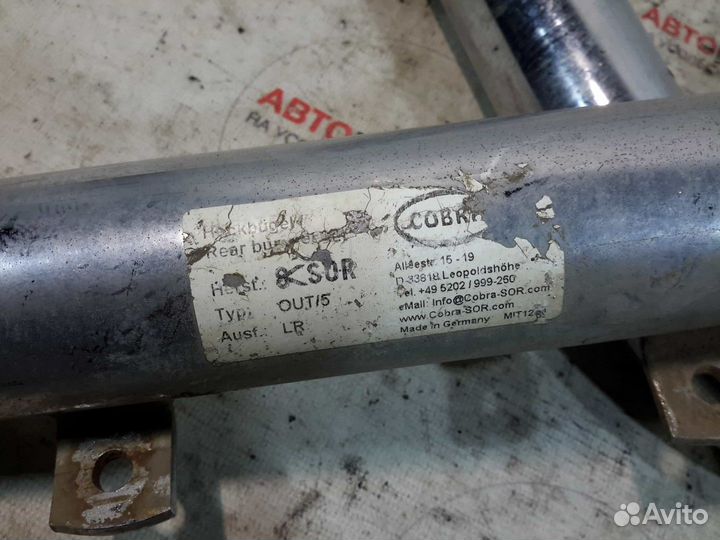 Защита заднего бампера Mitsubishi Outlander CU