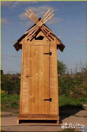 Дачный туалет деревянный GAR207