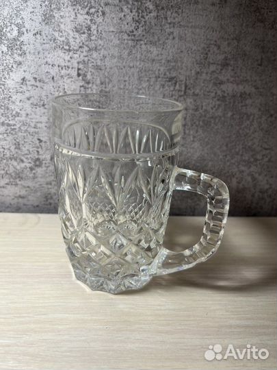 Кружка пивная из хрусталя СССР 0.3