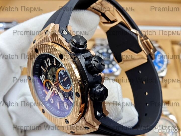 Hublot Gold Мужские кварцевые часы новые