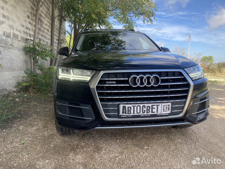 Фара Audi Q7, ремонт дхо, реснички дхо