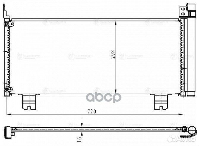 Конденсер lexus RX (08) 450H lrac 1945 luzar