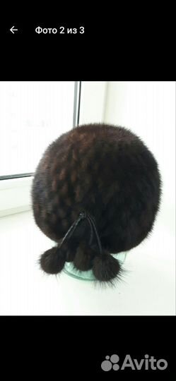 Шапка норковая женская