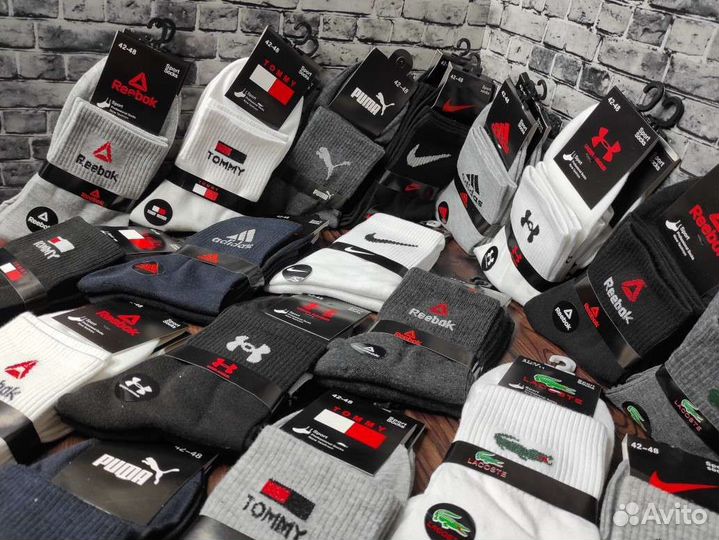 Носки Nike Adidas Reebok Lacoste Puma Tommy