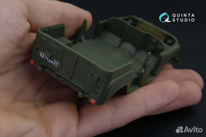 Quinta St. УАЗ 469 (Trumpeter), 3D интерьер, 1/35