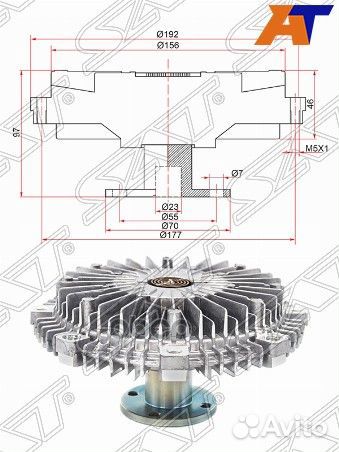 Вискомуфта mitsubishi pajero III 00-06/pajero IV