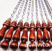 Шампура с деревянной ручкой 45см