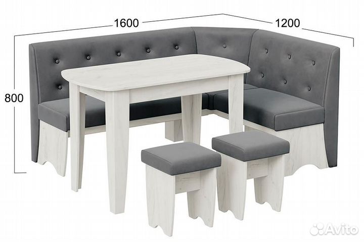 Кухонный уголок Барселона дизайн 3