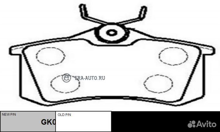 CTR GK0766 Колодки тормозные дисковые audi A4 B5