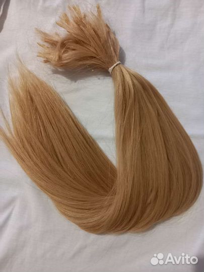 Волосы для наращивания блонд бу