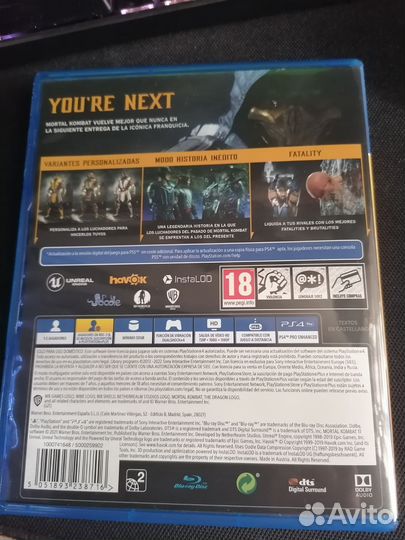 Диск на ps4 Mortal Kombat 11