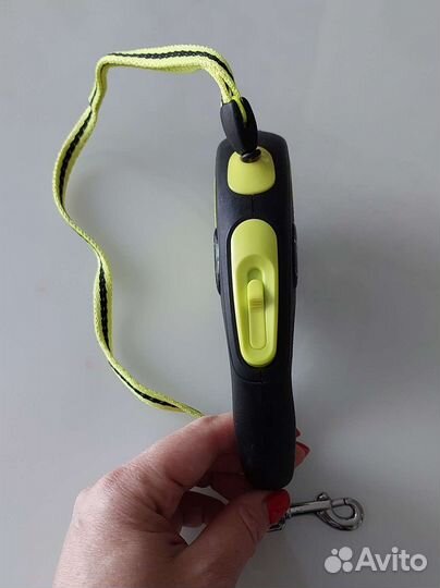 Поводок-рулетка flexi трос S для собак до 12кг