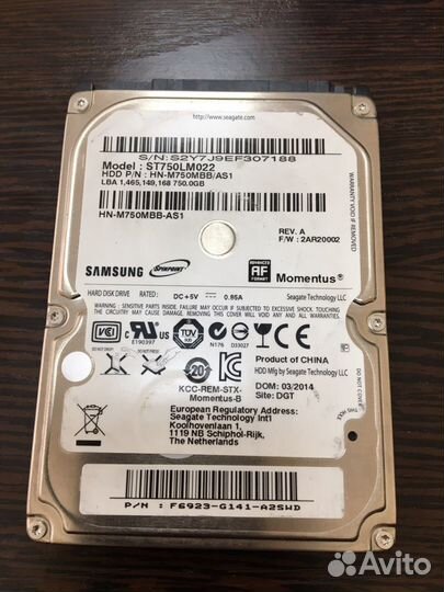 Жесткий диск Toshiba, Samsung, Seagate, Hitachi