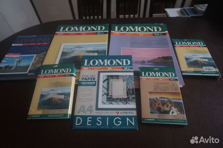 Комплект фотобумаги lomond А3-А4-А5