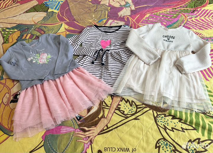 Вещи пакетом на девочку 110 116