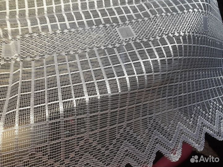 Новый отрез кухонного тюля 1,55*1,65 m