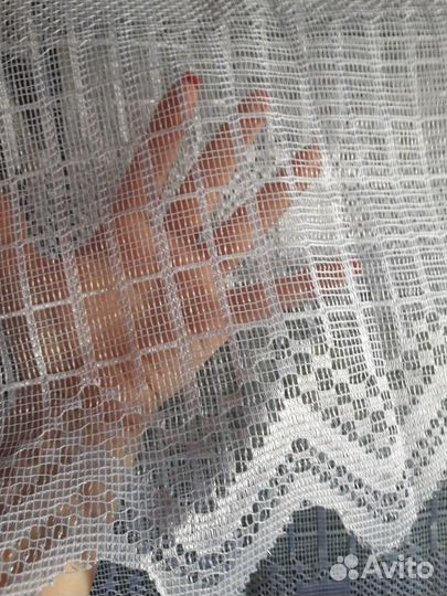 Новый отрез кухонного тюля 1,55*1,65 m