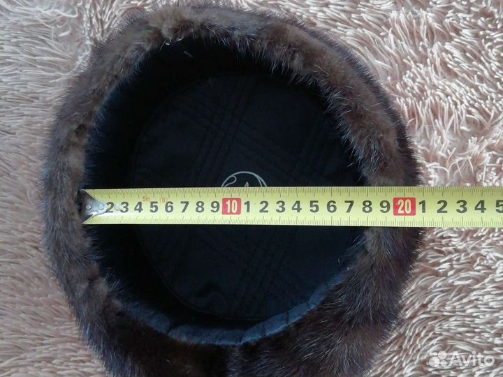 Норковая шапка мужская