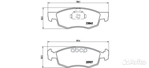 P23118 172 30GDB1588 колодки дисковые п Fiat