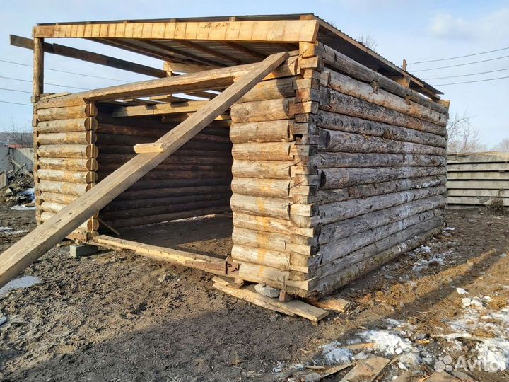 Сруб бани 6х6