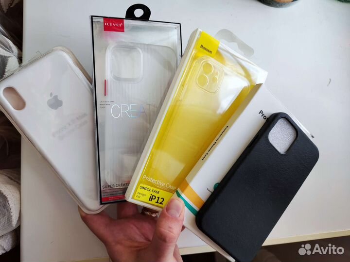 Чехол для iPhone XS max 12 12pro силикон кожа