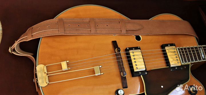 Кожаный гитарный ремень