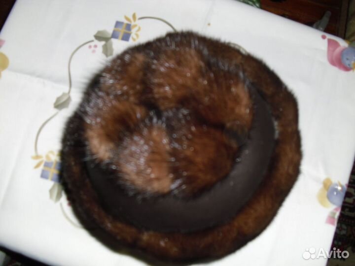 Шапка-норка с ушками