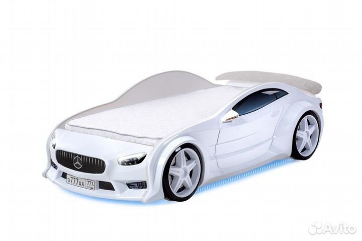 Детская кровать в форме машины 3D EVO