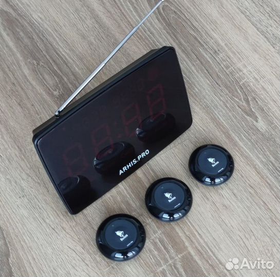 Кнопка вызова официанта, табло вызова - комплект