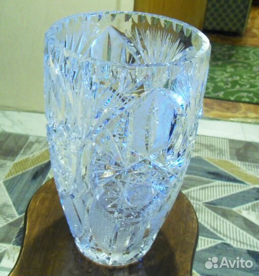Ваза из чешского хрусталя