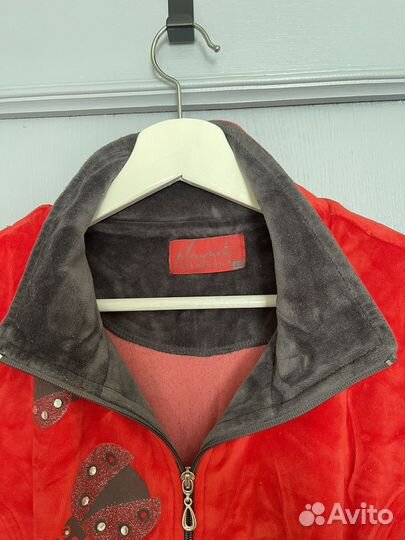 Велюровый халат 58-60