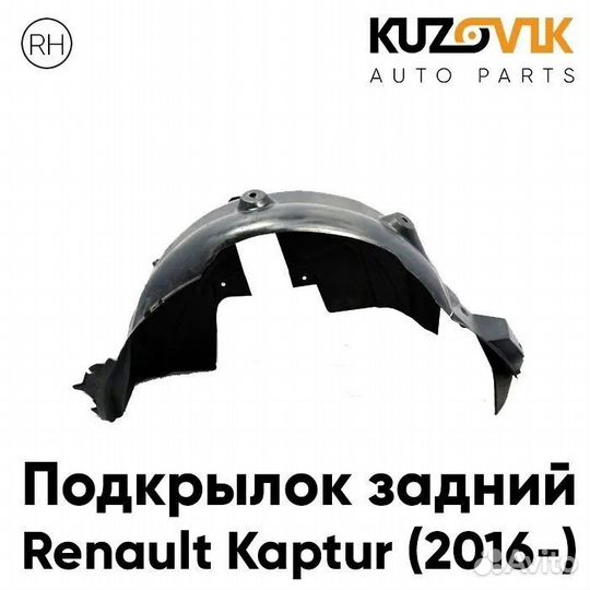 Подкрылок задний правый Renault Kaptur (2016)