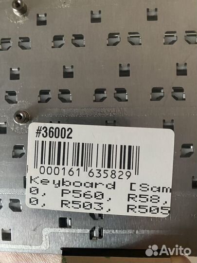 Клавиатура для ноутбука samsung r505, r503, r560