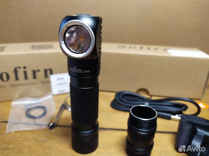 Sofirn SP40 4000K + аккумулятор налобный фонарь