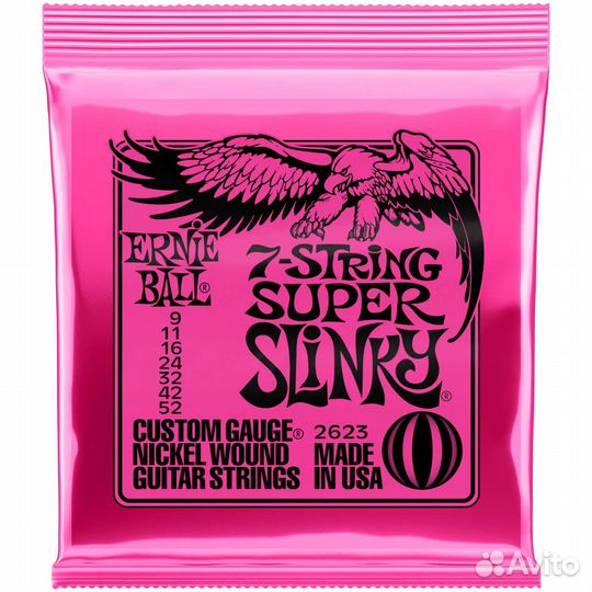 Ernie ball 2623 nickel wound slinky super 9-52