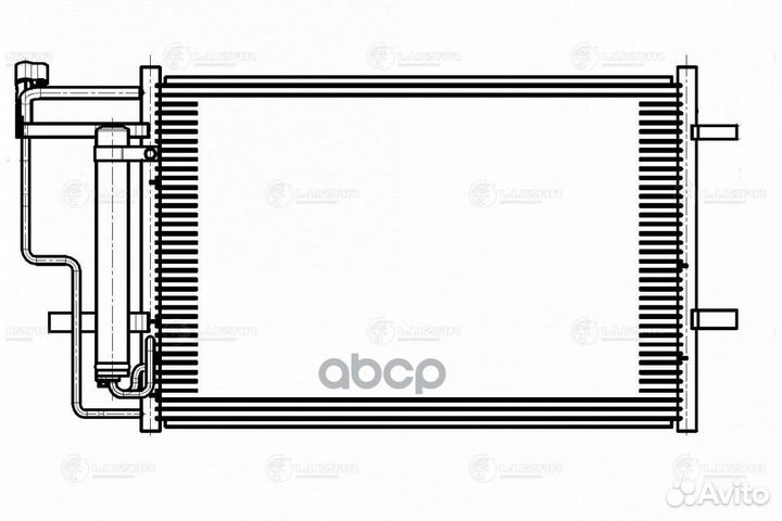 Радиатор mazda 3(BL) 09- кондиционера lrac25Z6