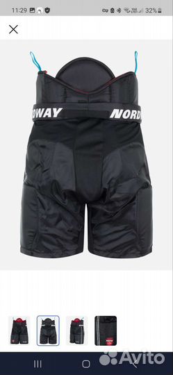 Шорты хоккейные детские nordway размер 140 м